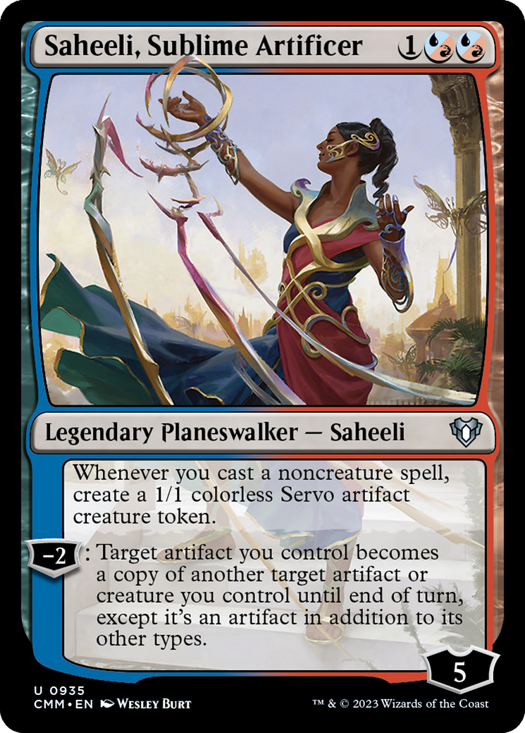 Saheeli, Sublime Artificer (CMM-935) - Commander Masters - Premium MTG Single from Wizards of the Coast - Just $0.08! Shop now at Game Crave Tournament Store