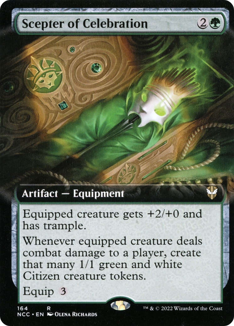 Scepter of Celebration (NCC-164) - New Capenna Commander: (Extended Art) - Premium MTG Single from Wizards of the Coast - Just $2.16! Shop now at Game Crave Tournament Store