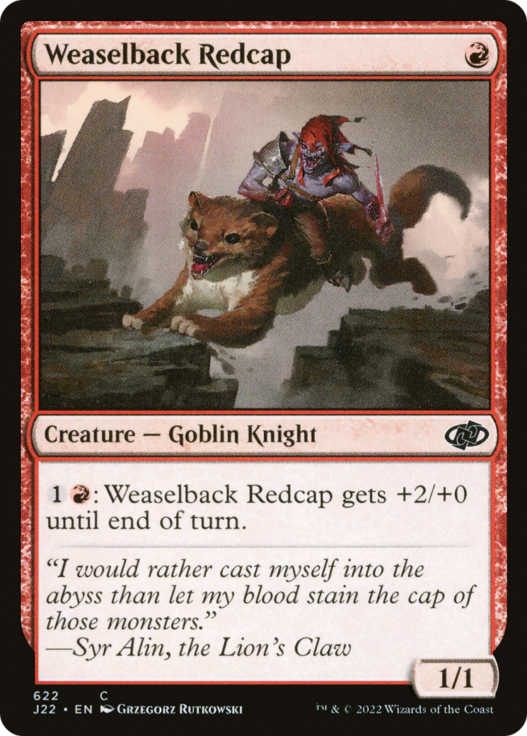 Weaselback Redcap (J22-622) - Jumpstart 2022 - Premium MTG Single from Wizards of the Coast - Just $0.08! Shop now at Game Crave Tournament Store