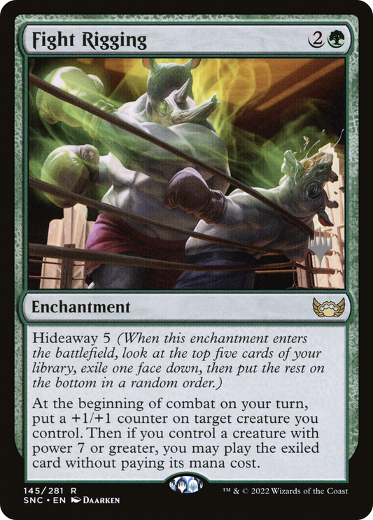 Fight Rigging (PSNC-145P) - Streets of New Capenna Promos - Premium MTG Single from Wizards of the Coast - Just $0.18! Shop now at Game Crave Tournament Store