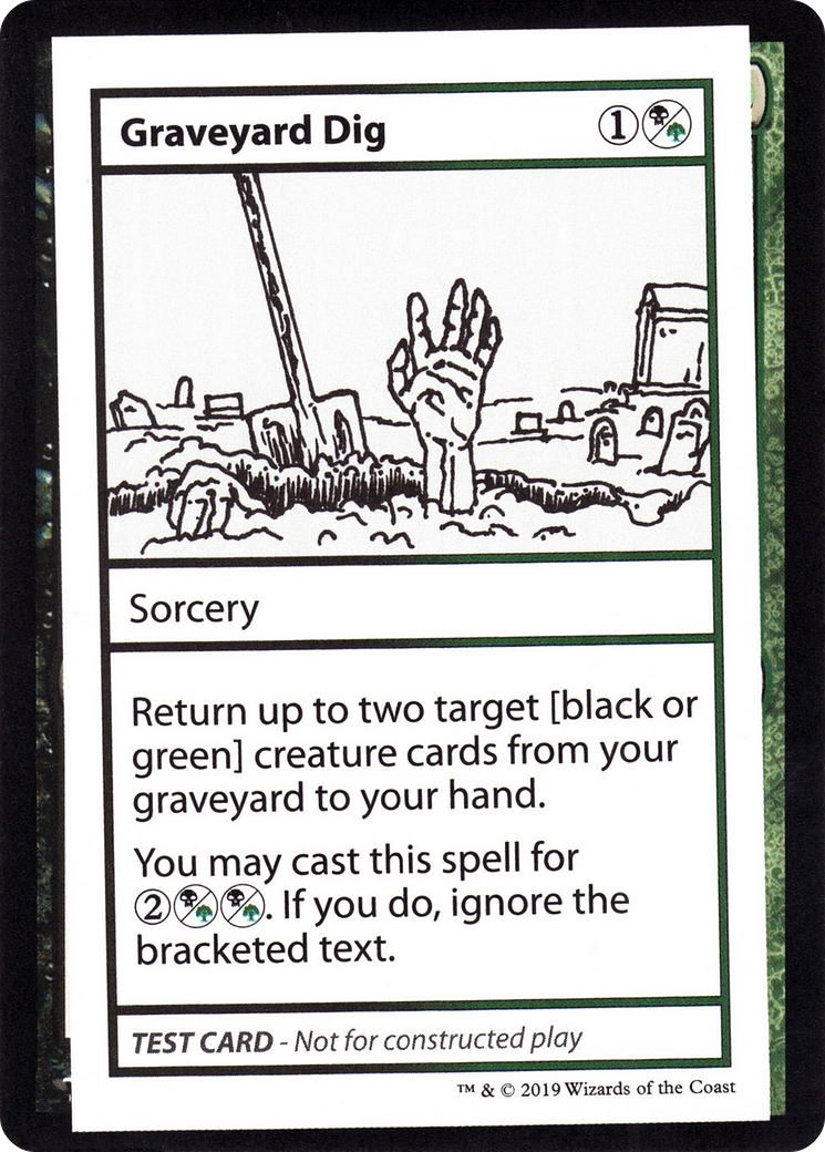 Graveyard Dig (CMB2-092) - Mystery Booster Playtest Cards 2021 - Premium MTG Single from Wizards of the Coast - Just $0.25! Shop now at Game Crave Tournament Store