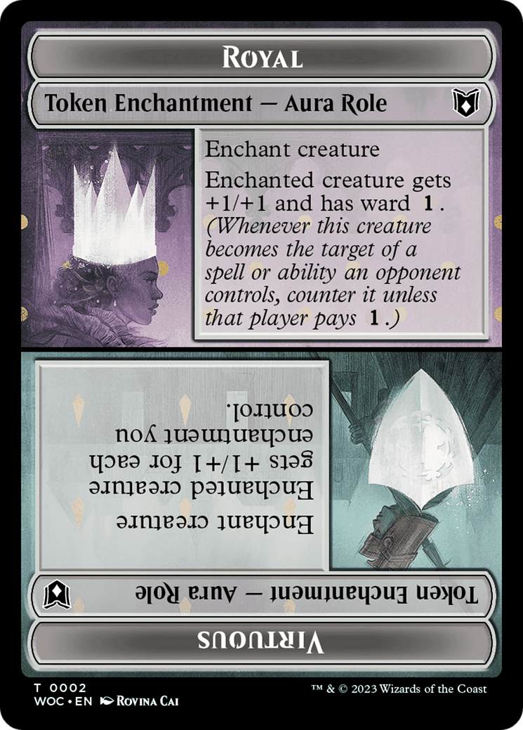 Royal // Virtuous (TWOC-002) - Wilds of Eldraine Commander Tokens - Premium MTG Single from Wizards of the Coast - Just $0! Shop now at Game Crave Tournament Store