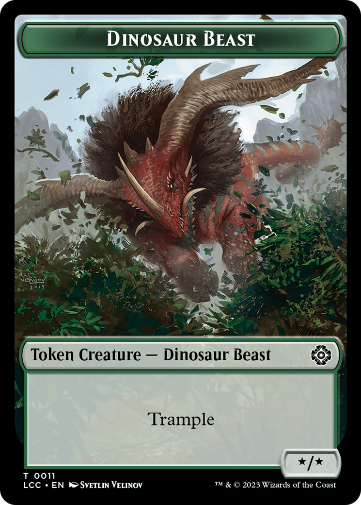 Dinosaur Beast (TLCC-011) - The Lost Caverns of Ixalan Commander Tokens Foil - Premium MTG Single from Wizards of the Coast - Just $0! Shop now at Game Crave Tournament Store