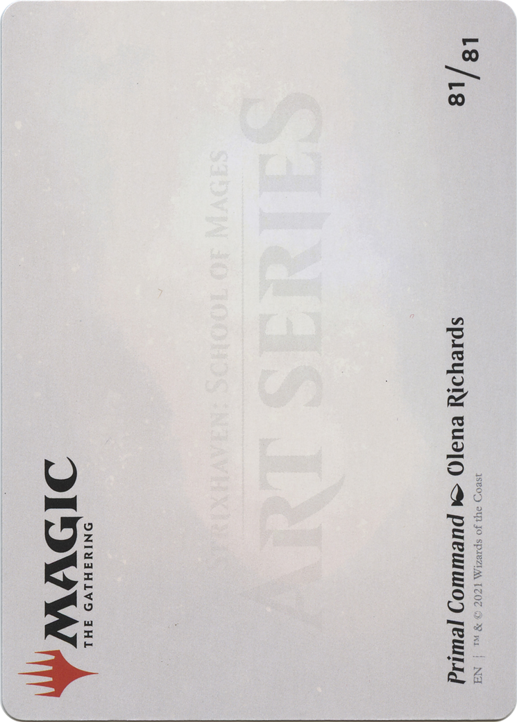 Primal Command // Primal Command (ASTX-081) - Strixhaven Art Series (Borderless) - Premium MTG Single from Wizards of the Coast - Just $0! Shop now at Game Crave Tournament Store