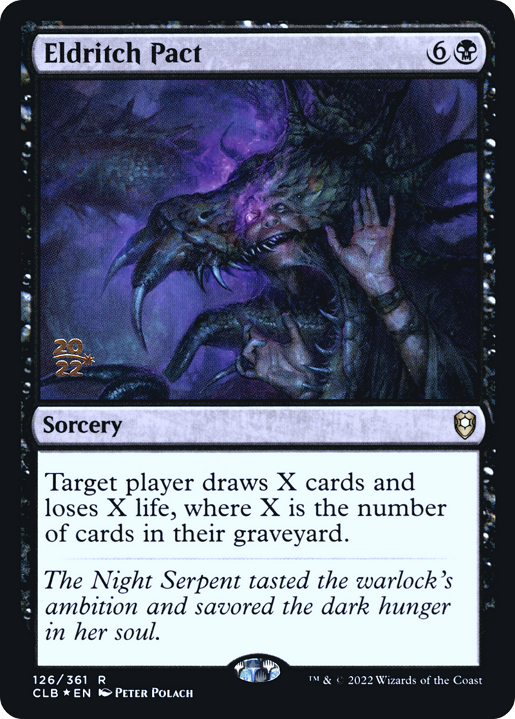 Eldritch Pact (PCLB-126S) - Battle for Baldur's Gate Promos Foil - Premium MTG Single from Wizards of the Coast - Just $0.73! Shop now at Game Crave Tournament Store