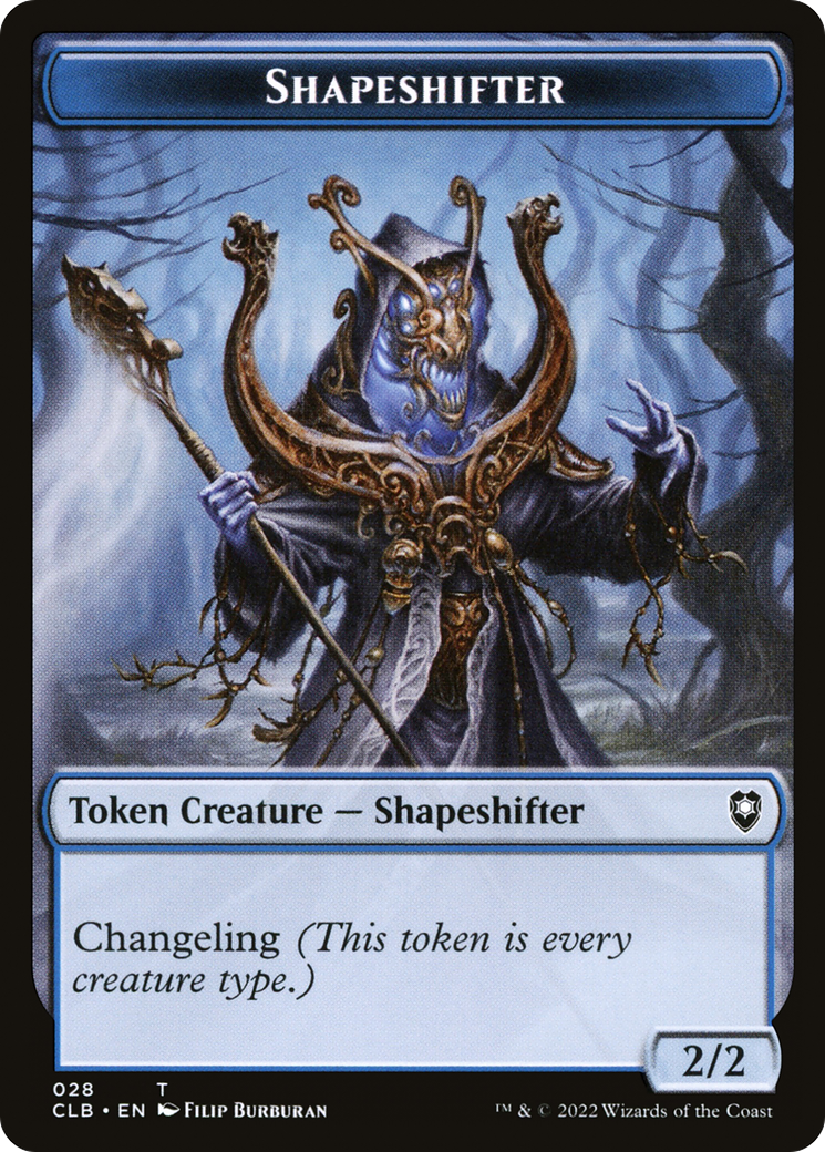 Shapeshifter (TCLB-028) - Battle for Baldur's Gate Tokens - Premium MTG Single from Wizards of the Coast - Just $0! Shop now at Game Crave Tournament Store