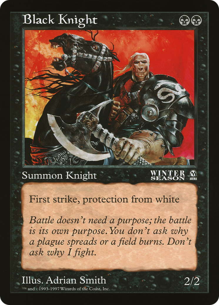 Black Knight (OLEP-031) - Oversized League Prizes - Premium MTG Single from Wizards of the Coast - Just $0! Shop now at Game Crave Tournament Store