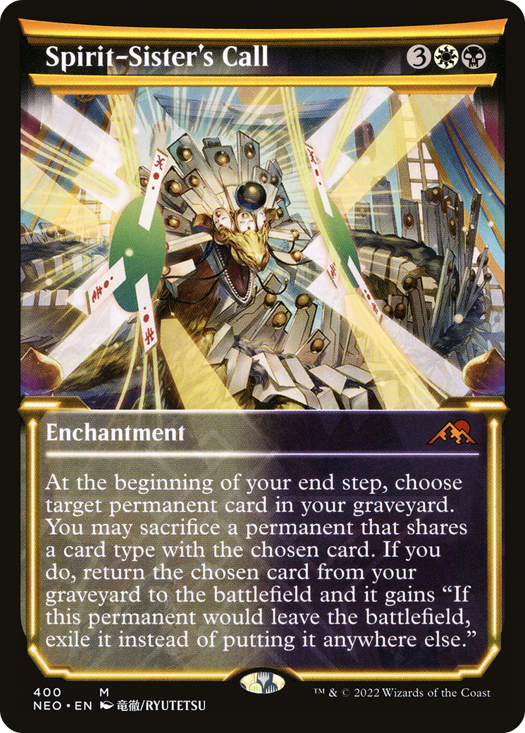Spirit-Sister's Call (NEO-400) - Kamigawa: Neon Dynasty: (Showcase) Foil - Premium MTG Single from Wizards of the Coast - Just $0.26! Shop now at Game Crave Tournament Store