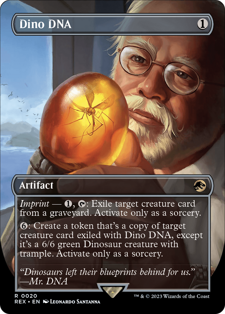 Dino DNA (REX-020) - Jurassic World Collection (Borderless) - Premium MTG Single from Wizards of the Coast - Just $2.28! Shop now at Game Crave Tournament Store