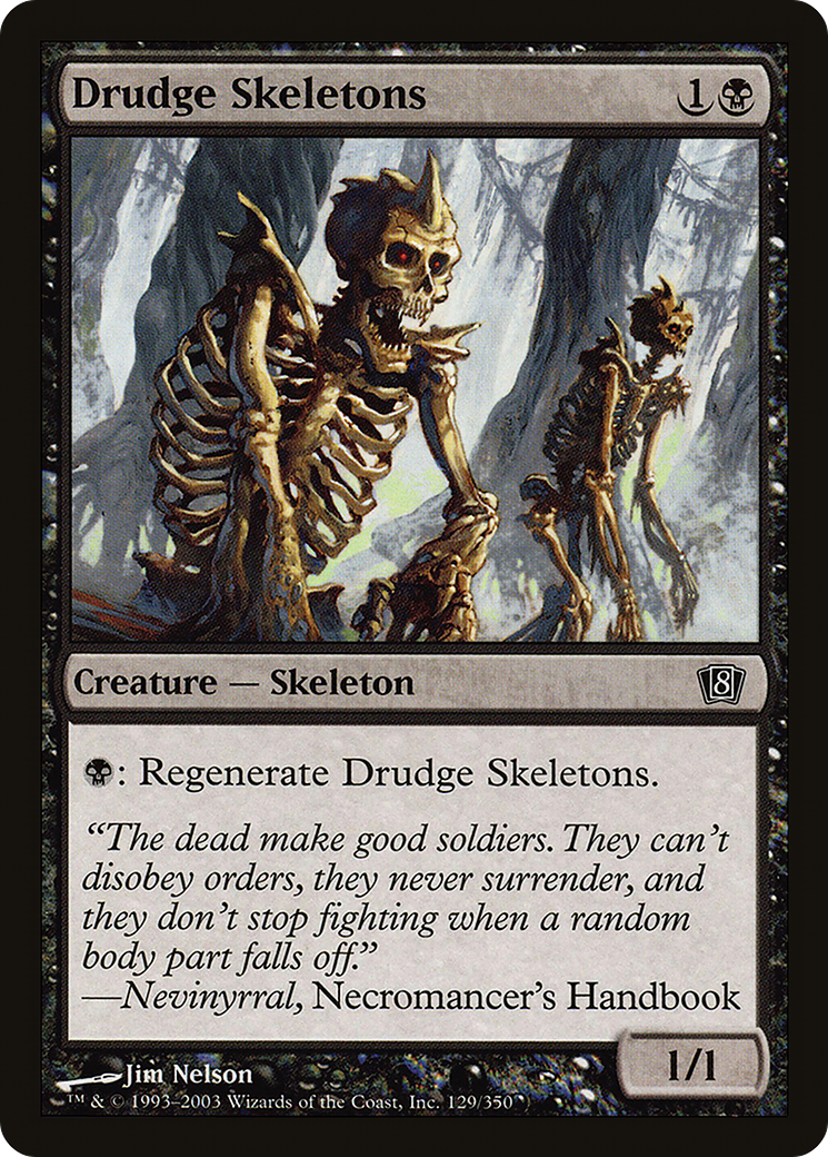 Drudge Skeletons (8ED-129★) - Eighth Edition Foil - Premium MTG Single from Wizards of the Coast - Just $0.09! Shop now at Game Crave Tournament Store