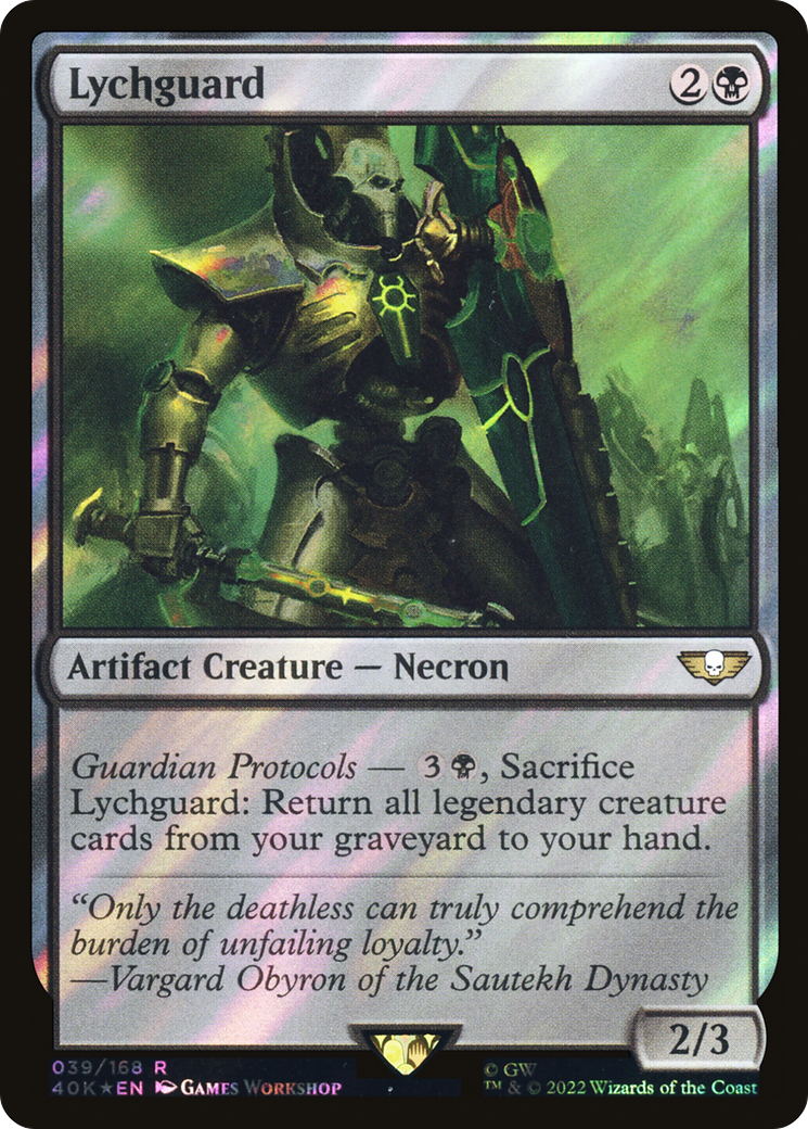Lychguard (40K-39★) - Warhammer 40,000 Commander Foil - Premium MTG Single from Wizards of the Coast - Just $0.14! Shop now at Game Crave Tournament Store