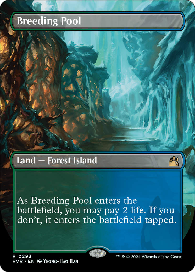 Breeding Pool (RVR-293) - Ravnica Remastered (Borderless) - Premium MTG Single from Wizards of the Coast - Just $11.24! Shop now at Game Crave Tournament Store