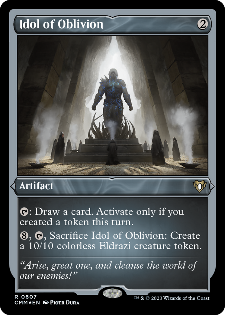 Idol of Oblivion (CMM-607) - Commander Masters Etched Foil - Premium MTG Single from Wizards of the Coast - Just $2.19! Shop now at Game Crave Tournament Store