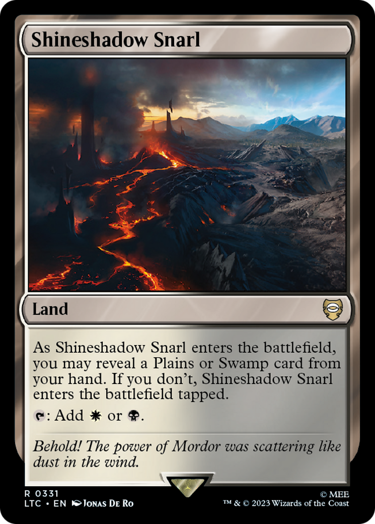 Shineshadow Snarl (LTC-331) - Tales of Middle-earth Commander - Premium MTG Single from Wizards of the Coast - Just $0.08! Shop now at Game Crave Tournament Store