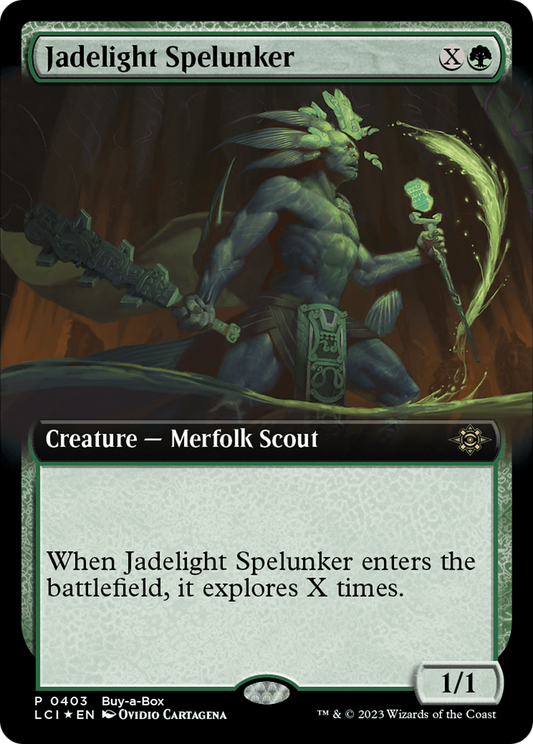 Jadelight Spelunker (LCI-403) - The Lost Caverns of Ixalan: (Extended Art) Foil - Premium MTG Single from Wizards of the Coast - Just $0.08! Shop now at Game Crave Tournament Store