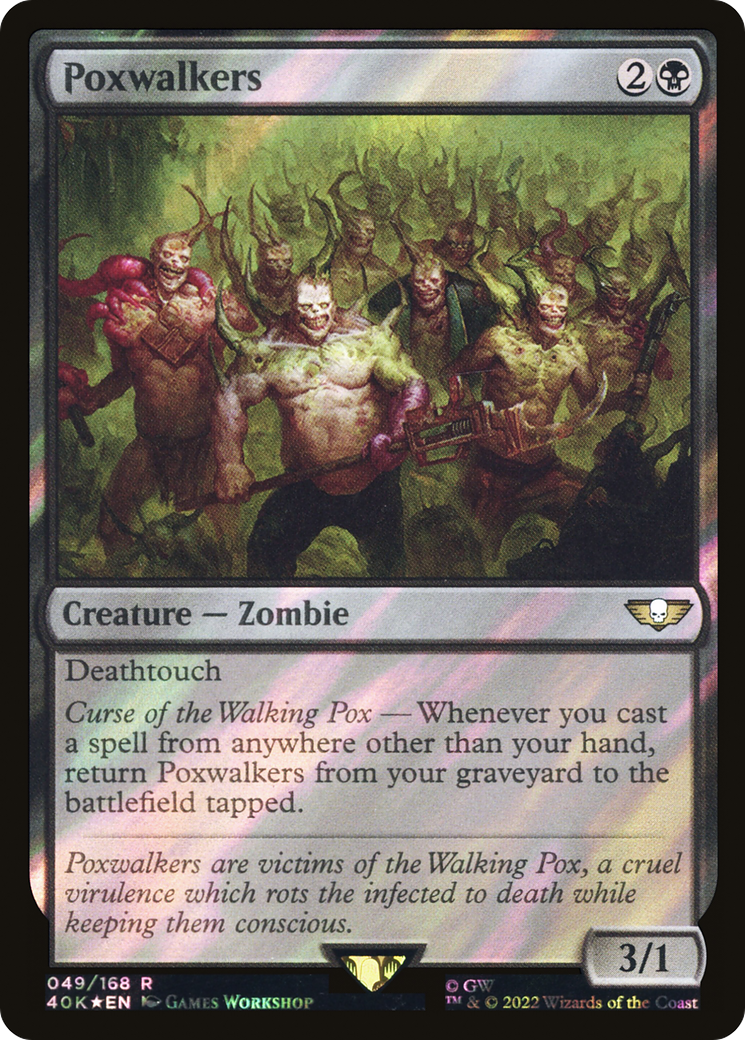 Poxwalkers (40K-49★) - Warhammer 40,000 Commander Foil - Premium MTG Single from Wizards of the Coast - Just $4.89! Shop now at Game Crave Tournament Store