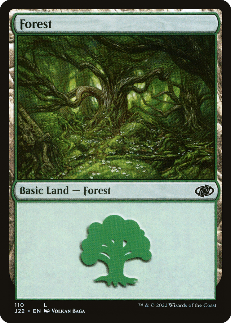 Forest (J22-110) - Jumpstart 2022 - Premium MTG Single from Wizards of the Coast - Just $0.08! Shop now at Game Crave Tournament Store