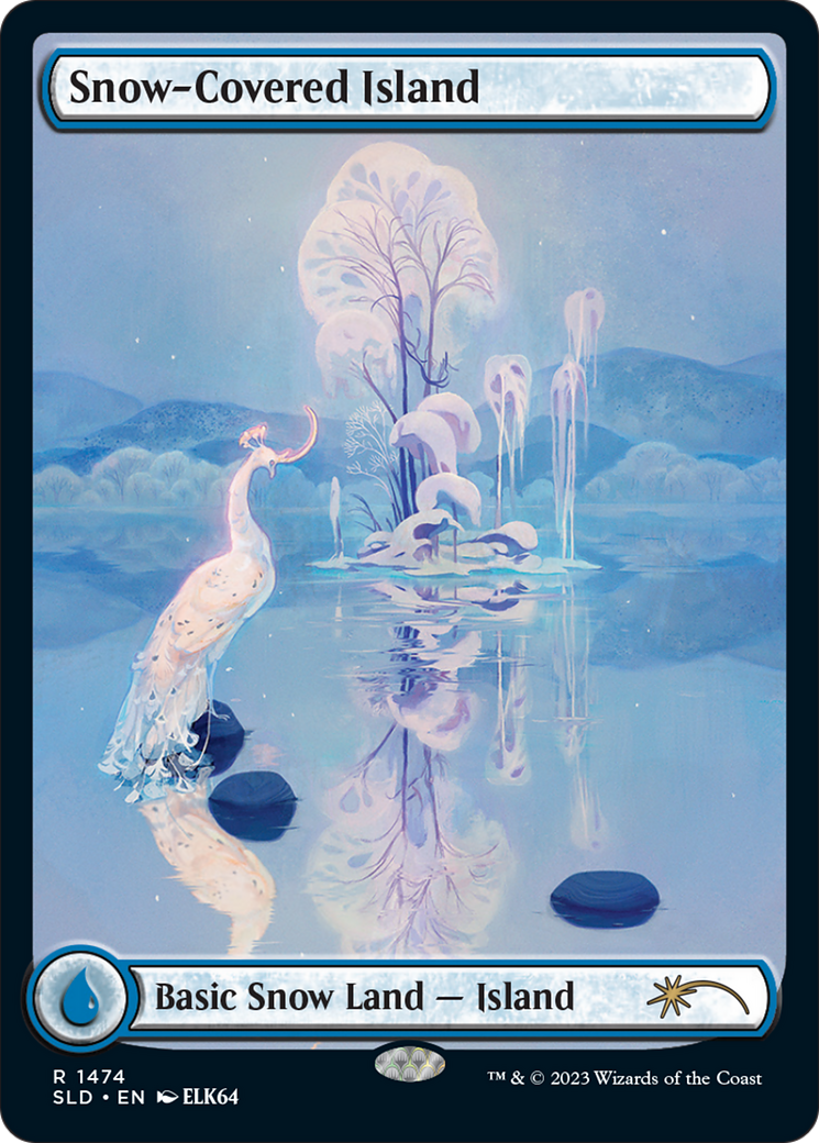 Snow-Covered Island (SLD-1474) - Secret Lair Drop: (Full Art) Foil - Premium MTG Single from Wizards of the Coast - Just $19.43! Shop now at Game Crave Tournament Store