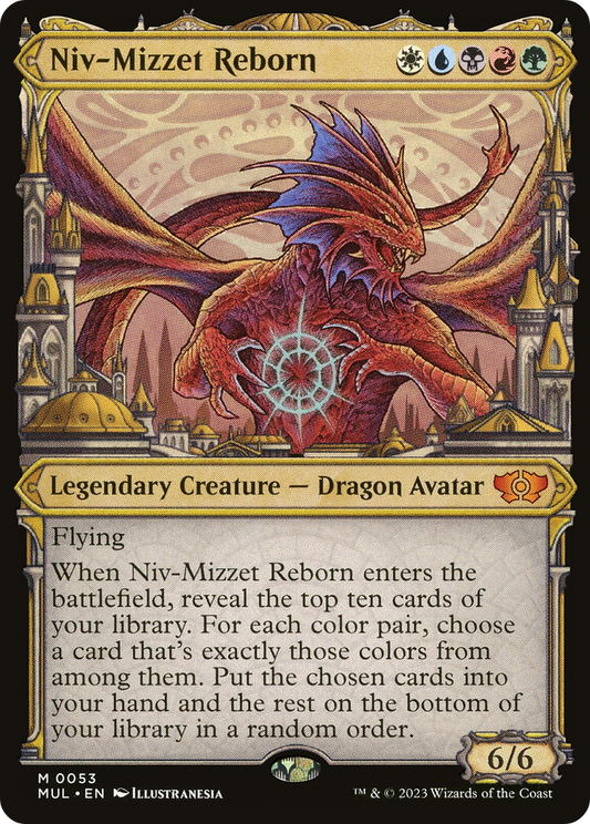 Niv-Mizzet Reborn (MUL-053) - Multiverse Legends: (Showcase) - Premium MTG Single from Wizards of the Coast - Just $0.17! Shop now at Game Crave Tournament Store