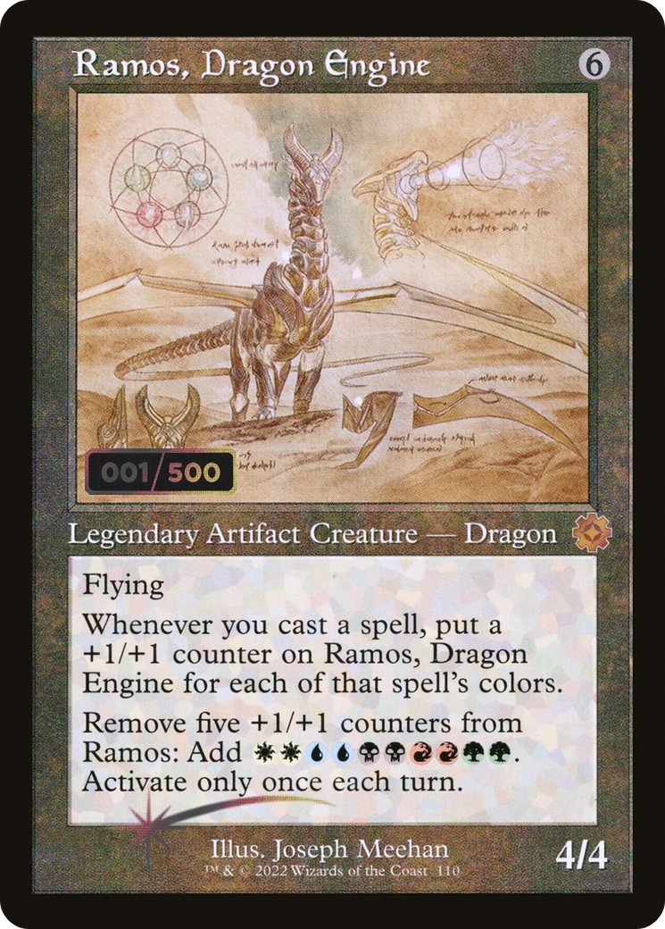 Ramos, Dragon Engine (BRR-110Z) - The Brothers' War Retro Artifacts Foil - Premium MTG Single from Wizards of the Coast - Just $260.74! Shop now at Game Crave Tournament Store