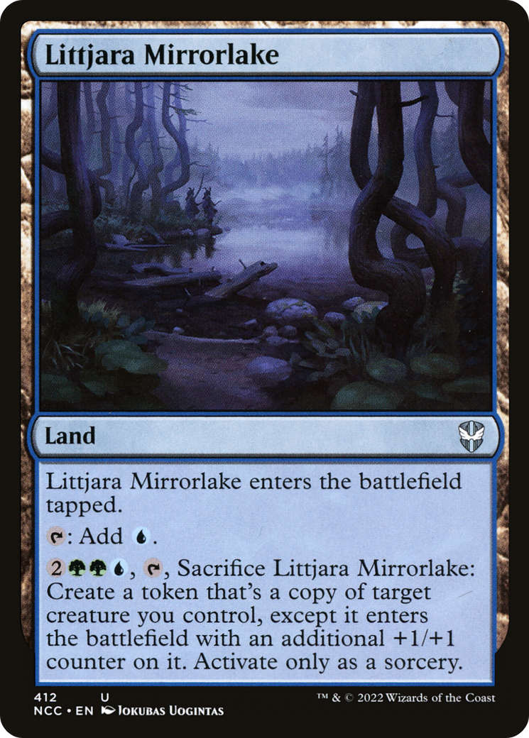 Littjara Mirrorlake (NCC-412) - New Capenna Commander - Premium MTG Single from Wizards of the Coast - Just $0.08! Shop now at Game Crave Tournament Store