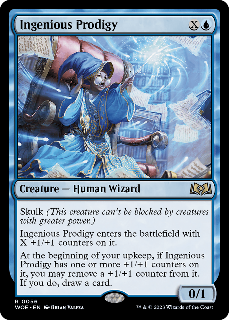 Ingenious Prodigy (WOE-056) - Wilds of Eldraine Foil - Premium MTG Single from Wizards of the Coast - Just $0.13! Shop now at Game Crave Tournament Store