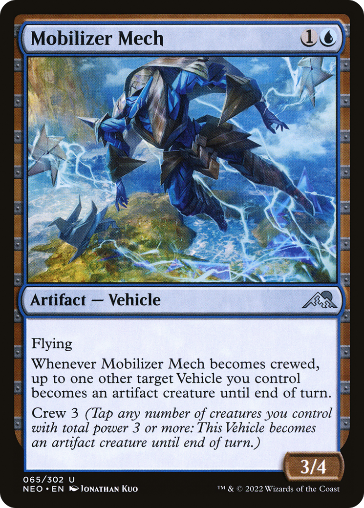 Mobilizer Mech (NEO-065) - Kamigawa: Neon Dynasty - Premium MTG Single from Wizards of the Coast - Just $0.08! Shop now at Game Crave Tournament Store