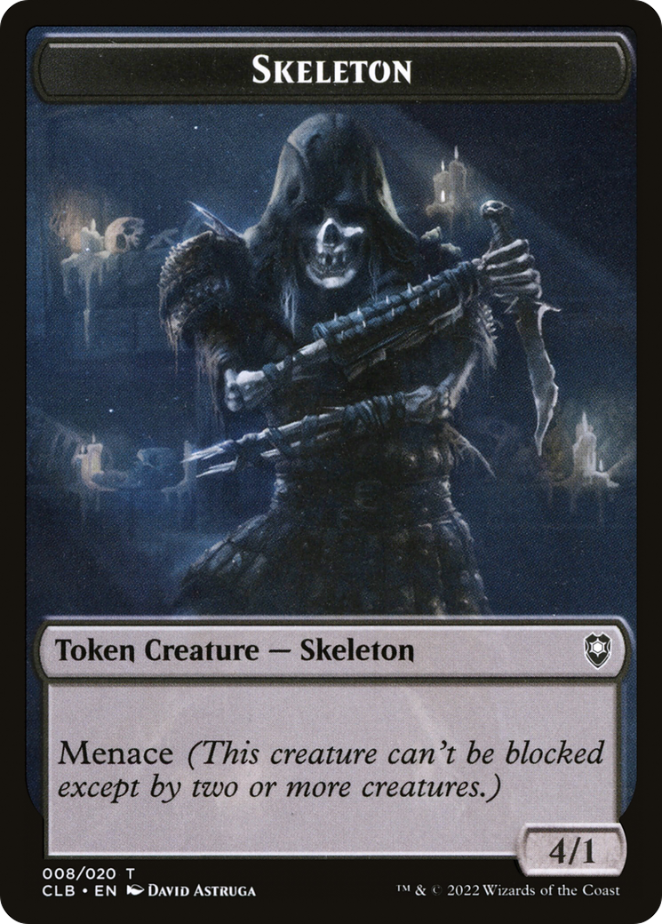 Skeleton (TCLB-008) - Battle for Baldur's Gate Tokens Foil - Premium MTG Single from Wizards of the Coast - Just $0.25! Shop now at Game Crave Tournament Store