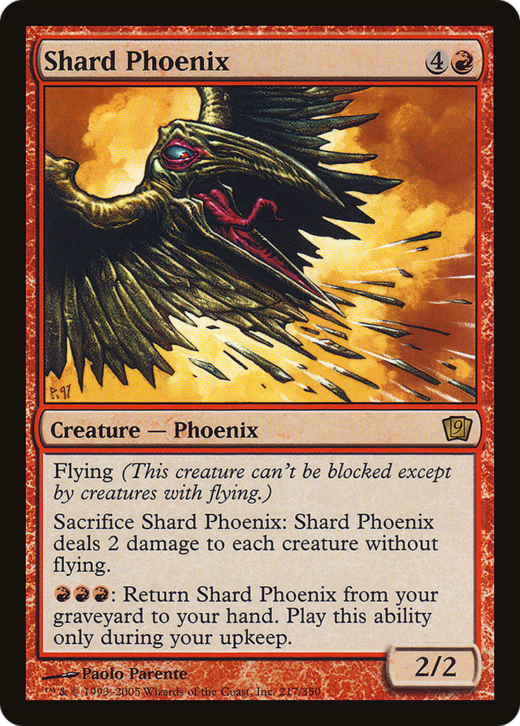 Shard Phoenix (9ED-217★) - Ninth Edition Foil - Premium MTG Single from Wizards of the Coast - Just $2.52! Shop now at Game Crave Tournament Store