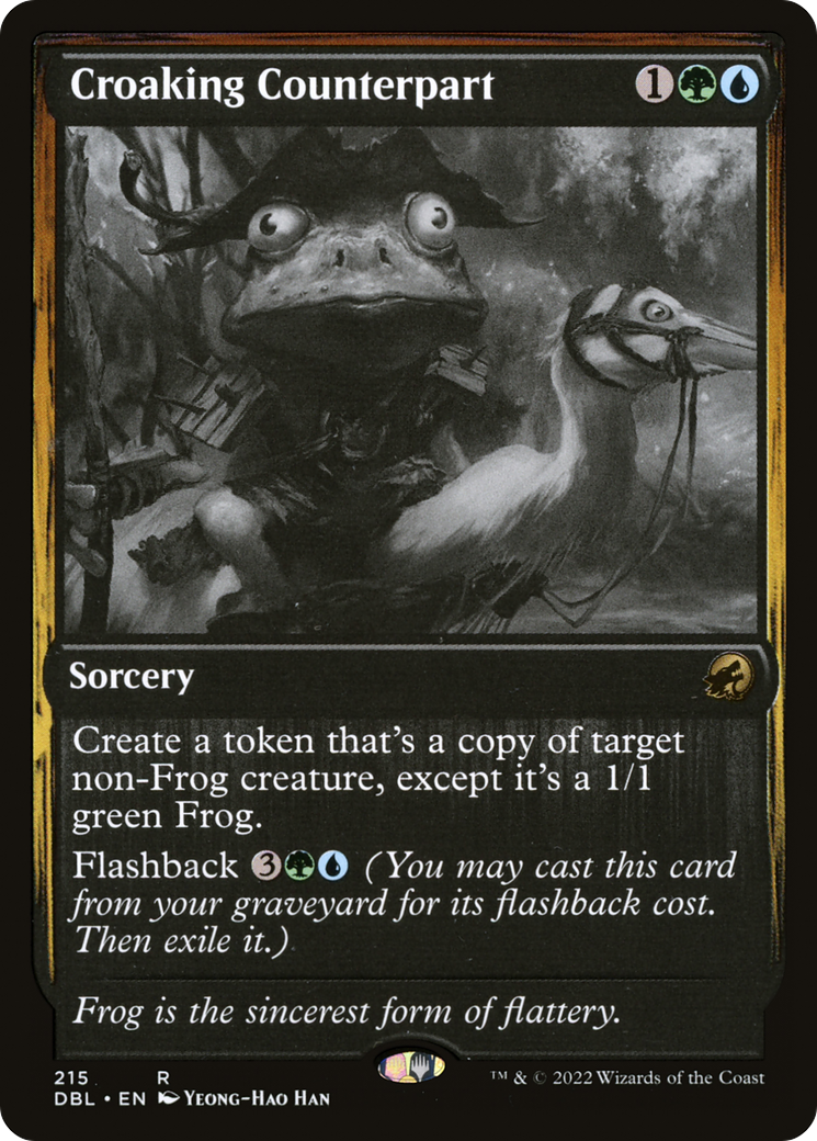 Croaking Counterpart (DBL-215) - Innistrad: Double Feature - Premium MTG Single from Wizards of the Coast - Just $0.13! Shop now at Game Crave Tournament Store