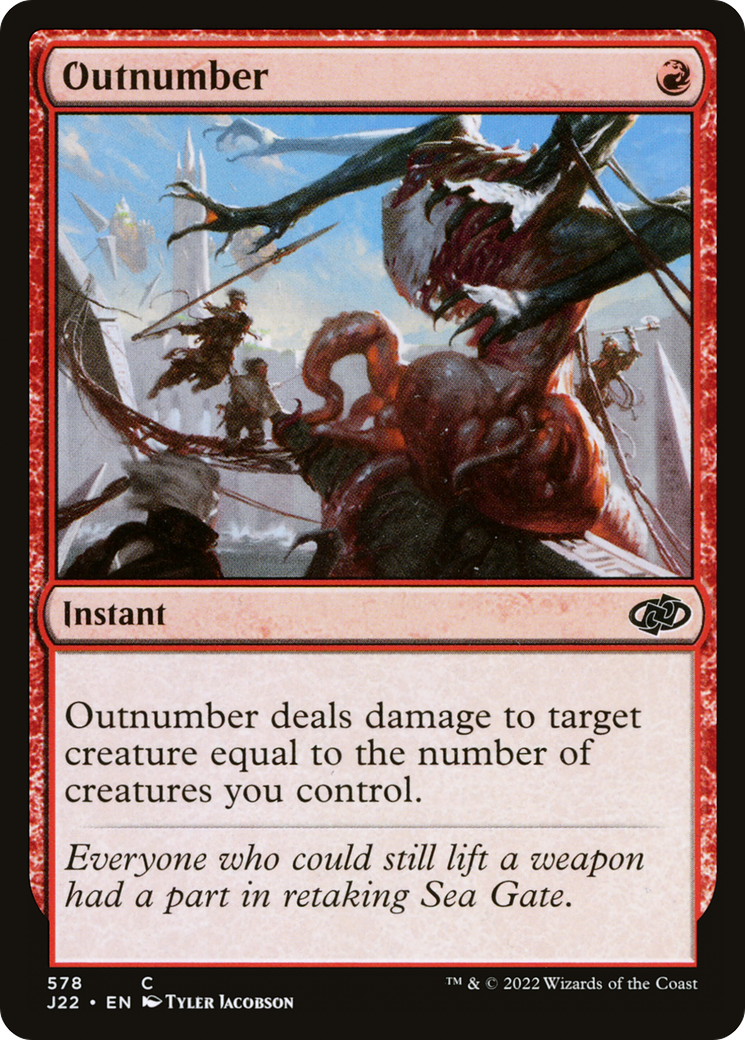 Outnumber (J22-578) - Jumpstart 2022 - Premium MTG Single from Wizards of the Coast - Just $0.14! Shop now at Game Crave Tournament Store