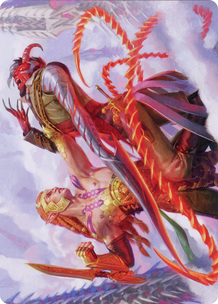 Tyvar's Stand // Tyvar's Stand (AONE-043) - Phyrexia: All Will Be One Art Series (Borderless) - Premium MTG Single from Wizards of the Coast - Just $0! Shop now at Game Crave Tournament Store
