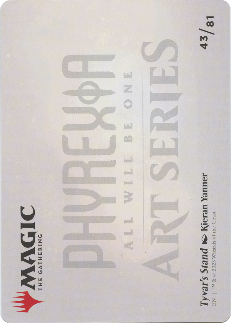 Tyvar's Stand // Tyvar's Stand (AONE-043) - Phyrexia: All Will Be One Art Series (Borderless) Foil - Premium MTG Single from Wizards of the Coast - Just $0! Shop now at Game Crave Tournament Store