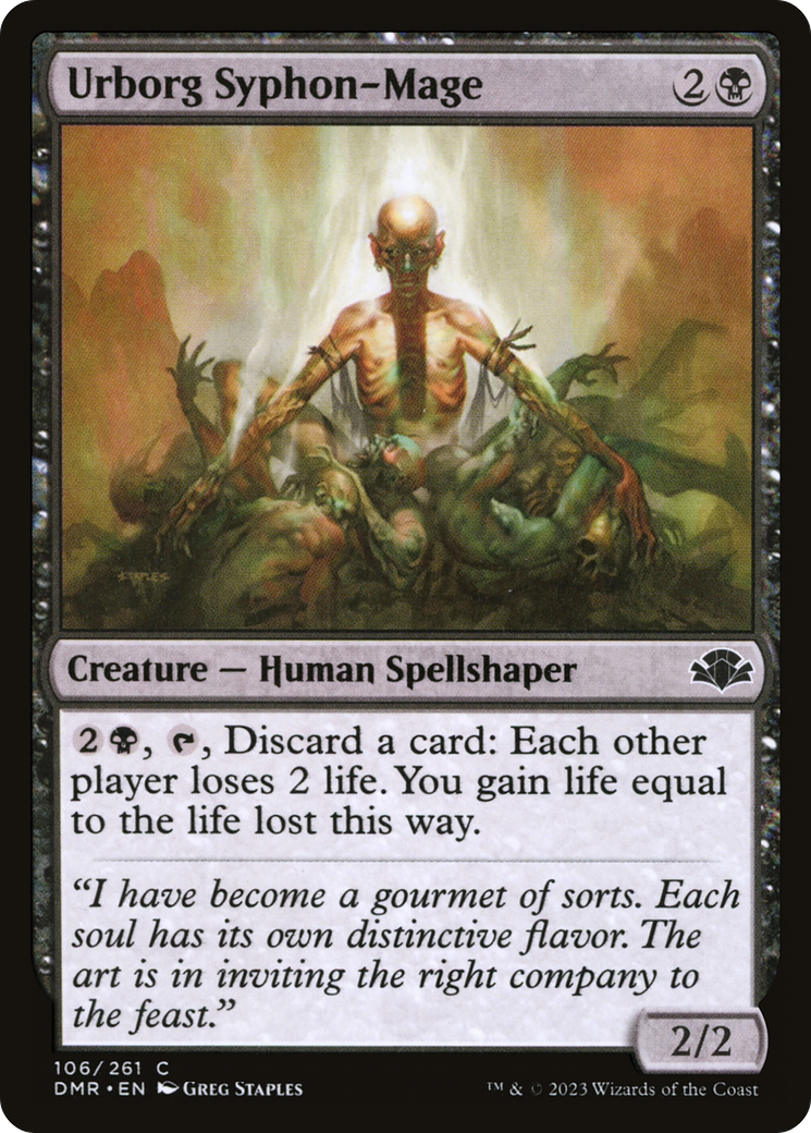 Urborg Syphon-Mage (DMR-106) - Dominaria Remastered Foil - Premium MTG Single from Wizards of the Coast - Just $0.25! Shop now at Game Crave Tournament Store