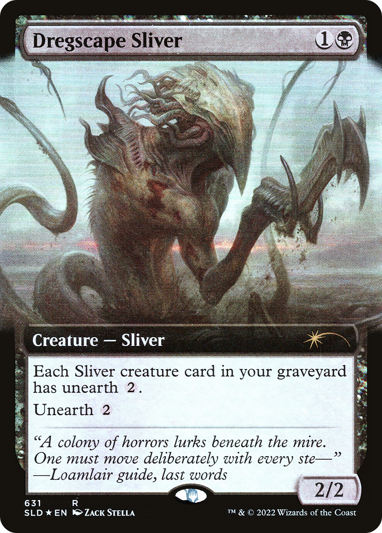 Dregscape Sliver (SLD-631) - Secret Lair Drop: (Extended Art) Foil - Premium MTG Single from Wizards of the Coast - Just $3.45! Shop now at Game Crave Tournament Store