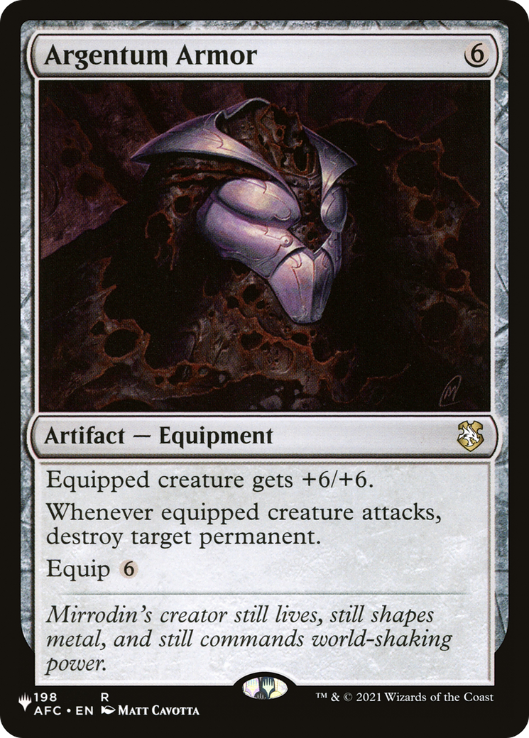Argentum Armor (PLIST-997) - The List - Premium MTG Single from Wizards of the Coast - Just $0.79! Shop now at Game Crave Tournament Store