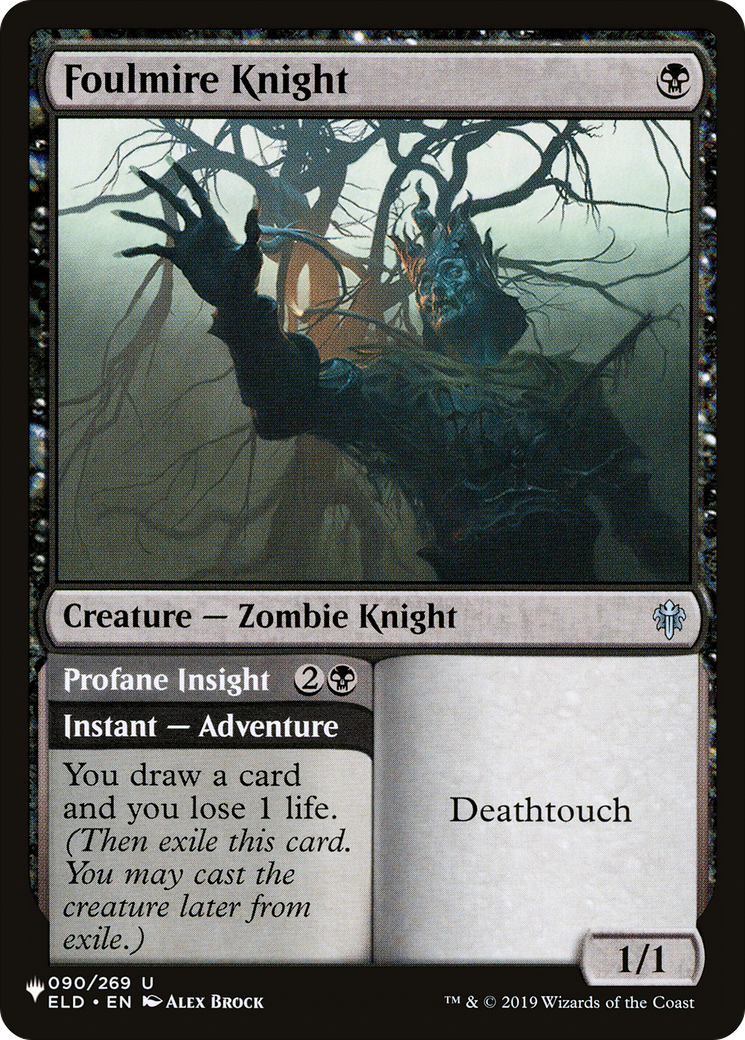 Foulmire Knight // Profane Insight (PLIST-1257) - The List - Premium MTG Single from Wizards of the Coast - Just $0.21! Shop now at Game Crave Tournament Store