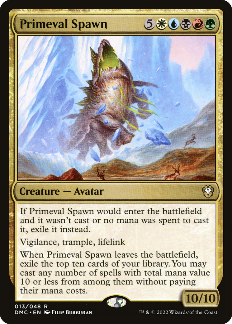 Primeval Spawn (DMC-013) - Dominaria United Commander - Premium MTG Single from Wizards of the Coast - Just $0.08! Shop now at Game Crave Tournament Store