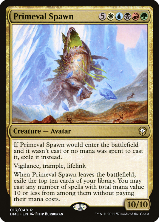 Primeval Spawn (DMC-013) - Dominaria United Commander - Premium MTG Single from Wizards of the Coast - Just $0.08! Shop now at Game Crave Tournament Store