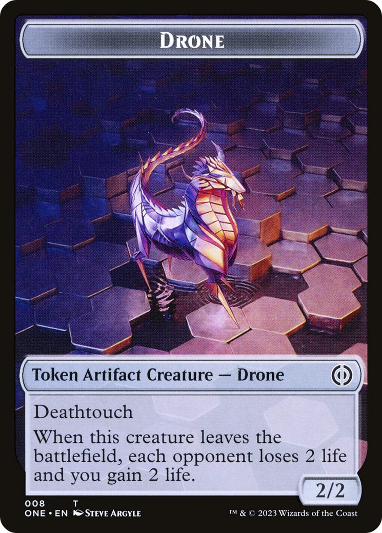 Drone (TONE-008) - Phyrexia: All Will Be One Tokens Foil - Premium MTG Single from Wizards of the Coast - Just $0! Shop now at Game Crave Tournament Store