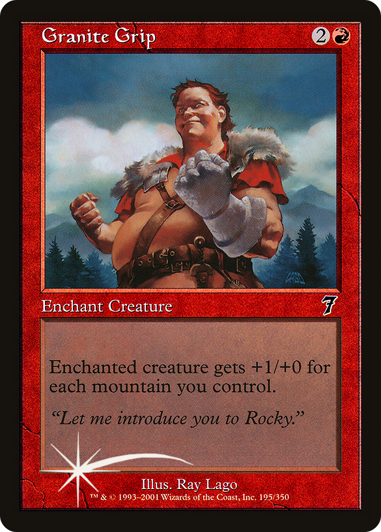 Granite Grip (7ED-195★) - Seventh Edition Foil - Premium MTG Single from Wizards of the Coast - Just $2.84! Shop now at Game Crave Tournament Store