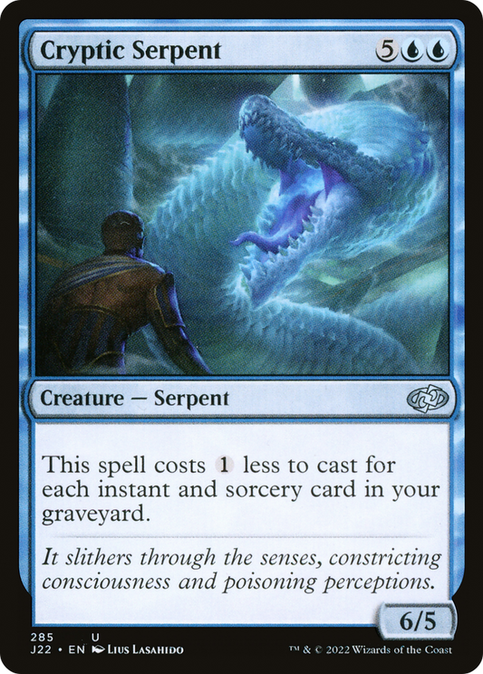 Cryptic Serpent (J22-285) - Jumpstart 2022 - Premium MTG Single from Wizards of the Coast - Just $0.16! Shop now at Game Crave Tournament Store