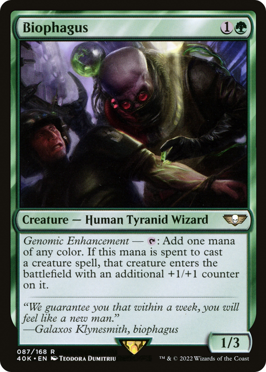 Biophagus (40K-087) - Warhammer 40,000 Commander - Premium MTG Single from Wizards of the Coast - Just $12.45! Shop now at Game Crave Tournament Store
