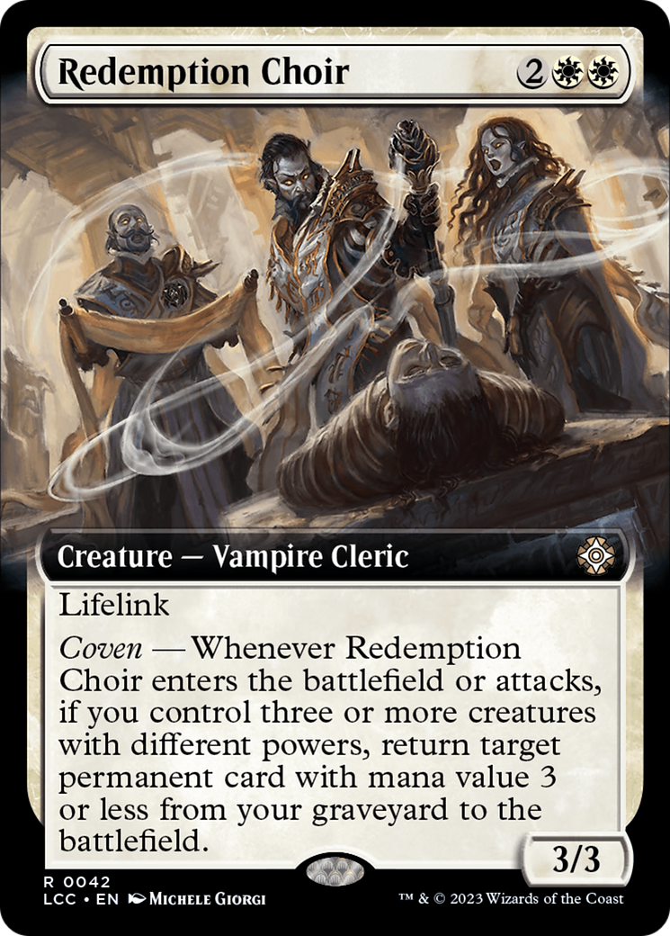 Redemption Choir (LCC-042) - The Lost Caverns of Ixalan Commander: (Extended Art) Foil - Premium MTG Single from Wizards of the Coast - Just $0.09! Shop now at Game Crave Tournament Store