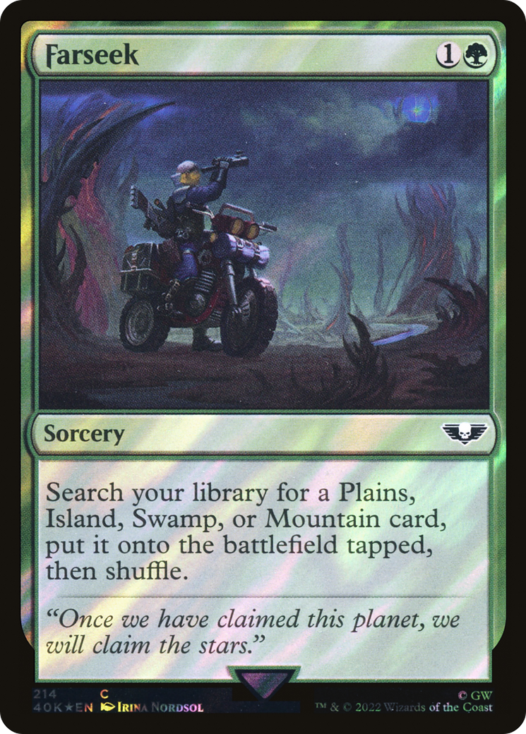 Farseek (40K-214★) - Warhammer 40,000 Commander Foil - Premium MTG Single from Wizards of the Coast - Just $1.39! Shop now at Game Crave Tournament Store