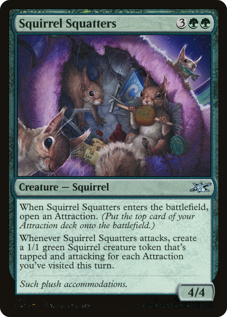 Squirrel Squatters (UNF-442) - Unfinity Foil - Premium MTG Single from Wizards of the Coast - Just $1.31! Shop now at Game Crave Tournament Store