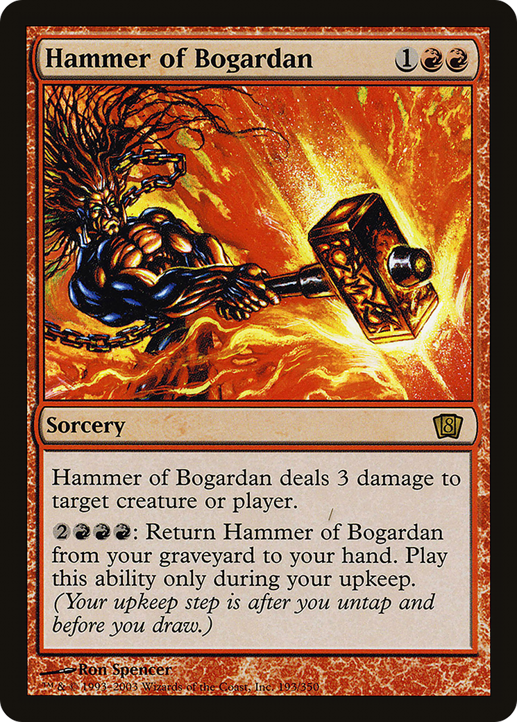 Hammer of Bogardan (8ED-193★) - Eighth Edition Foil - Premium MTG Single from Wizards of the Coast - Just $0.39! Shop now at Game Crave Tournament Store