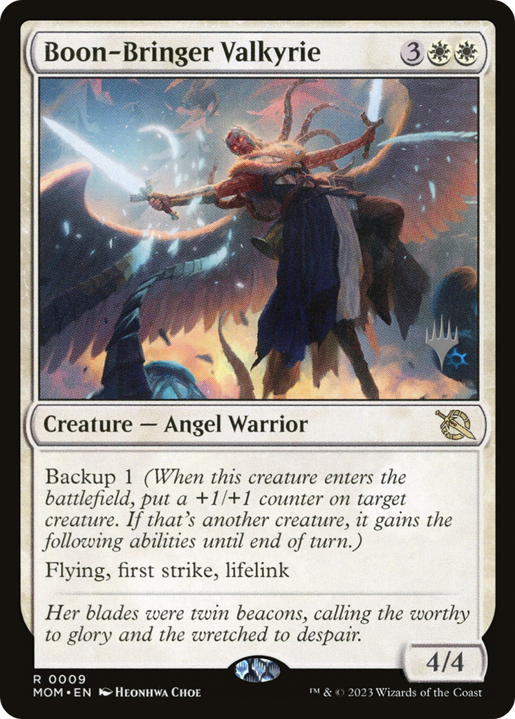 Boon-Bringer Valkyrie (PMOM-09P) - March of the Machine Promos - Premium MTG Single from Wizards of the Coast - Just $0.08! Shop now at Game Crave Tournament Store
