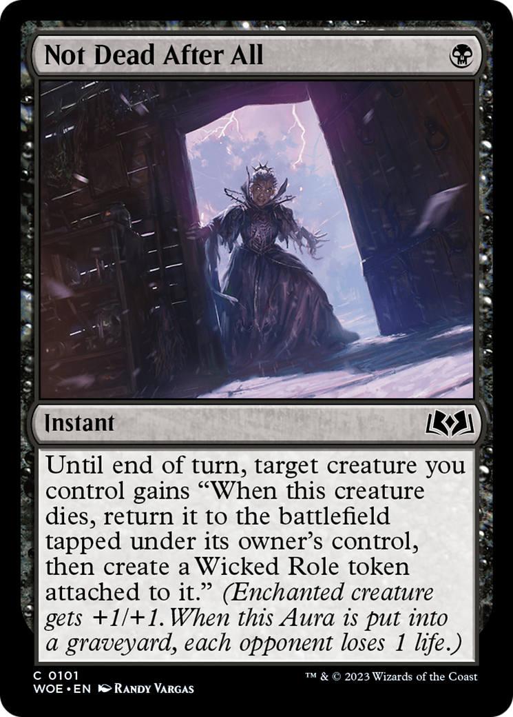 Not Dead After All (WOE-101) - Wilds of Eldraine Foil - Premium MTG Single from Wizards of the Coast - Just $0.38! Shop now at Game Crave Tournament Store