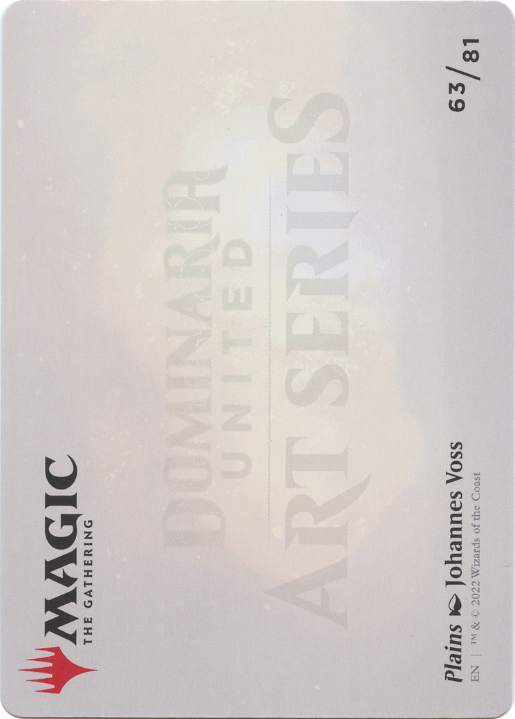 Plains // Plains (ADMU-063) - Dominaria United Art Series (Borderless) - Premium MTG Single from Wizards of the Coast - Just $0! Shop now at Game Crave Tournament Store